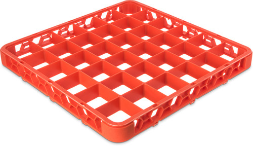 Carlisle FoodService Products CFS RE36C24 OptiClean 36 Compartment Divided Glass Rack Extender, 1.78", Orange
