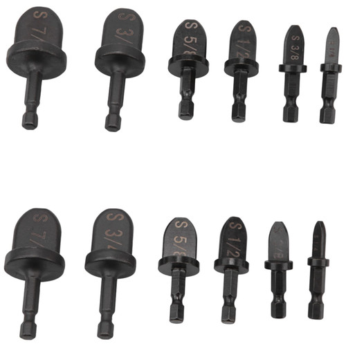 HASTA 12Pcs HVAC Repairing Kit, Air Conditioner Copper Tube Expander Swaging Tool Manual Copper Pipe Swage Tool