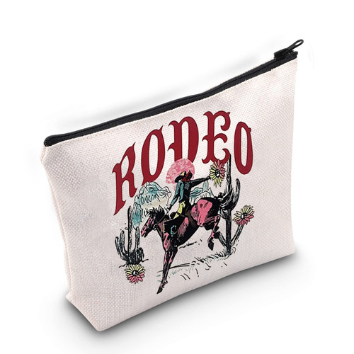 BLUPARK Western Women Rodeo Zipper Pouch Western Graphic Cowboys Makeup Bag Wild Soul Western Gifts Vintage Western Bag (Rodeo bag) BLUPARK Western Women Rodeo Zipper Pouch Western Graphic Cowboys Makeup Bag Wild Soul Western Gifts Vintage Western Bag (Rodeo bag)