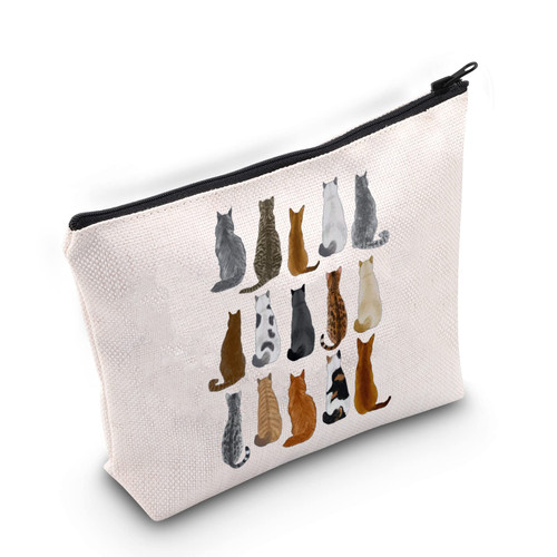 BLUPARK Cat Cosmetic Bag Cute Cat gifts for Cat Mom Cat Lover Gifts Animals Makeup Bag Cat Print Zipper Bag Cat Owner Gifts Cat Themed Cosmetic Bag (Cat Bag) BLUPARK Cat Cosmetic Bag Cute Cat gifts for Cat Mom Cat Lover Gifts Animals Makeup Bag Cat Print Zipper Bag Cat Owner Gifts Cat Themed Cosmetic Bag (Cat Bag)