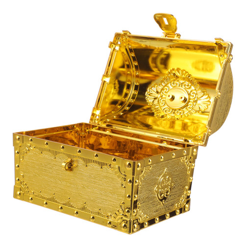 ERINGOGO Box venue setting props child pirate treasure chest treasure hunt treasure chest large pirate chest Storage Box mini treasure chest gold treasure chest gem mini retro box Storage