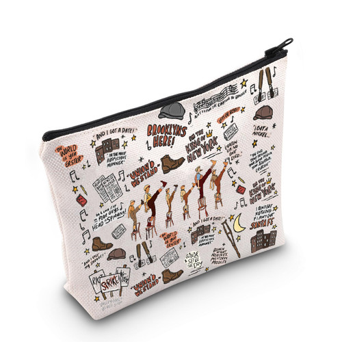 POFULL Musical Theatre Inspired Gift Newsboy Jack Theatre Cosmetic Bag Broadway Musical Gift (Newsies Bag) POFULL Musical Theatre Inspired Gift Newsboy Jack Theatre Cosmetic Bag Broadway Musical Gift (Newsies Bag)