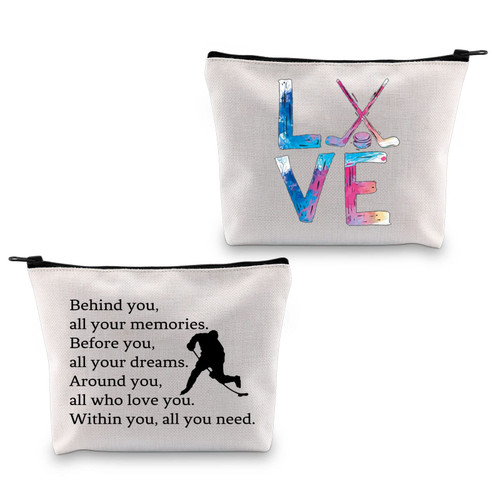 PXTIDY Hockey Gifts for Ice Hockey Makeup Bag Hockey Team Gifts Zipper Pouch Ice Hockey Player Inspiration Gifts Cosmetic Travel Organizer Case (BEIGE) PXTIDY Hockey Gifts for Ice Hockey Makeup Bag Hockey Team Gifts Zipper Pouch Ice Hockey Player Inspiration Gifts Cosmetic Travel Organizer Case (BEIGE)