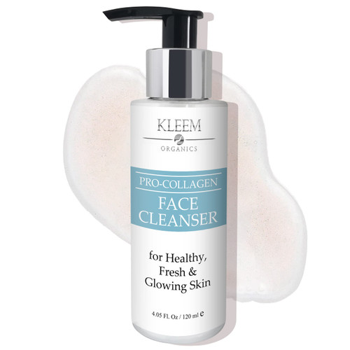 Kleem Organics Pro-Collagen Glycolic Acid Face Wash with Salicylic Acid - Organic Face Cleanser for Women & Men to Unclog Pores & Improve Skin Tone and Texture - Gentle Exfoliating Face Wash - 4.05 oz Kleem Organics Pro-Collagen Glycolic Acid Face Wash with Salicylic Acid - Organic Face Cleanser for Women & Men to Unclog Pores & Improve Skin Tone and Texture - Gentle Exfoliating Face Wash - 4.05 oz
