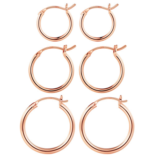 M MOOHAM Small Rose Gold Hoop Earrings for Women, Rose Gold Plated Sterling Silver Post Hypoallergenic Earrings Chunky Hoops Earrings Set Tiny Small Rose Gold Hoop Earrings for Women Jewelry M MOOHAM Small Rose Gold Hoop Earrings for Women, Rose Gold Plated Sterling Silver Post Hypoallergenic Earrings Chunky Hoops Earrings Set Tiny Small Rose Gold Hoop Earrings for Women Jewelry
