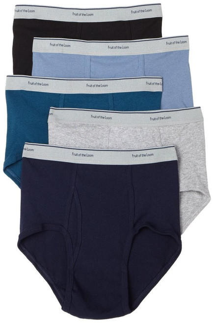 Fruit of the Loom Men's 5-Pack Assorted Briefs - Colors May Vary, Assorted (S)