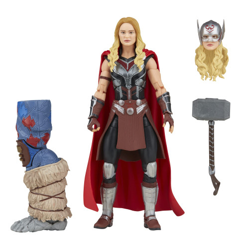 Marvel Legends Series Thor: Love and Thunder Mighty Thor Action Figure 6-inch Collectible Toy, 4 Accessories, 1 Build-A-Figure Part Marvel Legends Series Thor: Love and Thunder Mighty Thor Action Figure 6-inch Collectible Toy, 4 Accessories, 1 Build-A-Figure Part