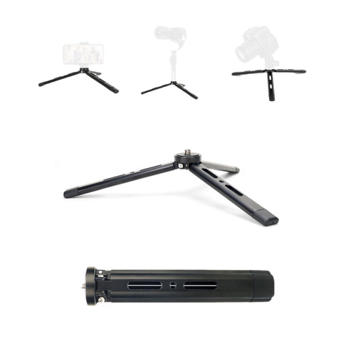 Hooshion Mini Camera Tripod, Aluminum Desktop Tabletop Tripod with 1/4" Screw, Portable Travel Tripod Stand for DSLR Camera Camcorder Phone, Max Load 22lb/10kg