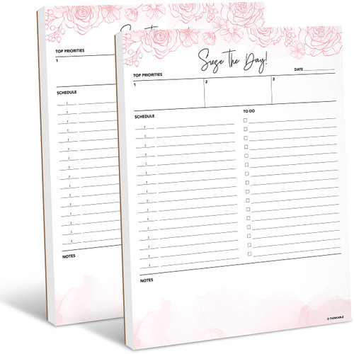 To Do List Notepad 8.5x11 Daily Planner Notepad, Undated Work Planner Notebook, To Do Checklist, Daily To Do List Planner Notepads, Organizer Planner