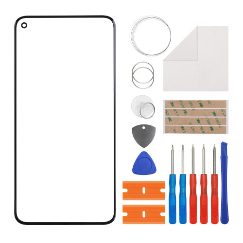 Duotipa Front Glass Screen replacement Compatible with Google Pixel 5 6.0 inch?Front Outer Lens Glass Screen for Google Pixel 5 GD1YQ GTT9Q with tools