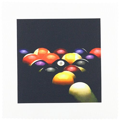 3dRose qs_719_3 Billiards Pool Quilt Square, 8 by 8-Inch