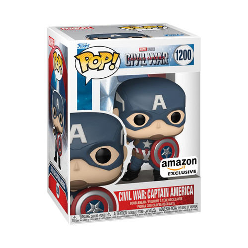 Funko Pop! Marvel: Captain America: Civil War Build A Scene - Captain America, Amazon Exclusive, Figure 12 of 12 Funko Pop! Marvel: Captain America: Civil War Build A Scene - Captain America, Amazon Exclusive, Figure 12 of 12