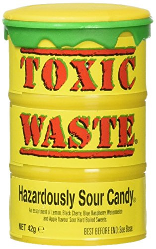 Toxic Waste Hazardously Sour Candy Barrel, 1.7 Ounce