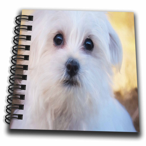 3D Rose Image of Adorable Portrait of A Westie Mini Notepad