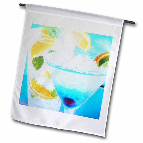 3dRose fl_7289_1 Happy Hour II Garden Flag, 12 by 18-Inch