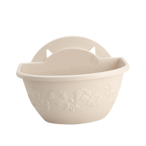 JEWEDECO 1pc Plant Pots Indoor Hanging Plant Shelf Indoor Plant House Plants Wall Mounted Planters Flower Pots Semi-Circular Hanging Planter Wall Hanging Basket Gardening Supplies Outdoor