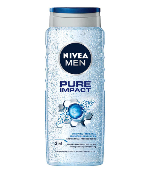 Nivea Pure Impact Shower Gel, 500ml Nivea Pure Impact Shower Gel, 500ml
