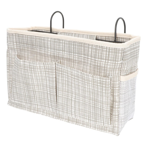 Garneck bedside storage bag side bed organizer bunk bed decoration storage containers bedside for dorm bedside pocket organizer dorm chair bed shelf student hanging dorm bag Oxford cloth