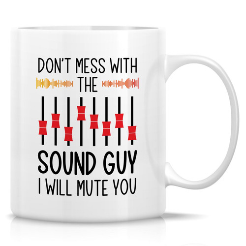 Retreez Funny Mug for Sound Engineer - Funny Sound Guy - 11 Oz Ceramic Coffee Cups for Audio Technician, Music Producer - Birthday, Holiday And Appreciation Gift for Sound Engineer, Recording Engineer