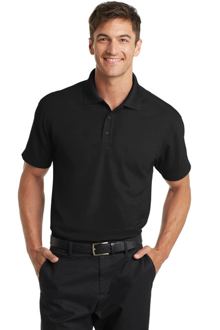 Port Authority Mens Dry Zone Grid Polo (K572) Black 2XL