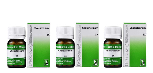 Dr. Reckeweg Cholesterinum 3X 20gm Each (Pack of 3)