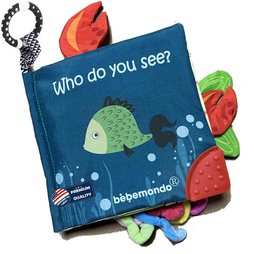 Fish Baby Books Toys for Babies 0-6 Months, Touch and Feel Cloth Soft Crinkle Books for Babies,Toddlers,Infants,Kids Activity Early Education Toy, Teething Toys Teether Ring, Baby Book Octopus Shark Fish Baby Books Toys for Babies 0-6 Months, Touch and Feel Cloth Soft Crinkle Books for Babies,Toddlers,Infants,Kids Activity Early Education Toy, Teething Toys Teether Ring, Baby Book Octopus Shark