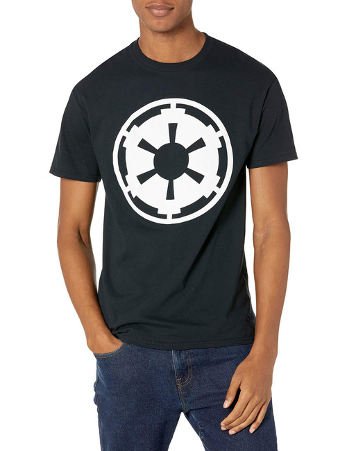 Star Wars Men's Empire Emblem Symbol Graphic T-Shirt, Black, XXL