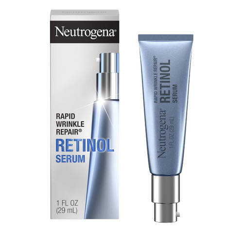 Neutrogena Rapid Wrinkle Repair Retinol Anti-Wrinkle Face Serum with Hyaluronic Acid, Daily Anti-Aging Facial Serum for Fine Lines & Wrinkles, Mineral Oil- & Dye-Free, 1 fl. oz Neutrogena Rapid Wrinkle Repair Retinol Anti-Wrinkle Face Serum with Hyaluronic Acid, Daily Anti-Aging Facial Serum for Fine Lines & Wrinkles, Mineral Oil- & Dye-Free, 1 fl. oz