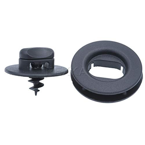Rexka 10 Sets Floor Mat Clips Kit for Volkswagen 3D0-864-851-B41 and 3D0-061-795-B41 Golf GTI Jetta Passat