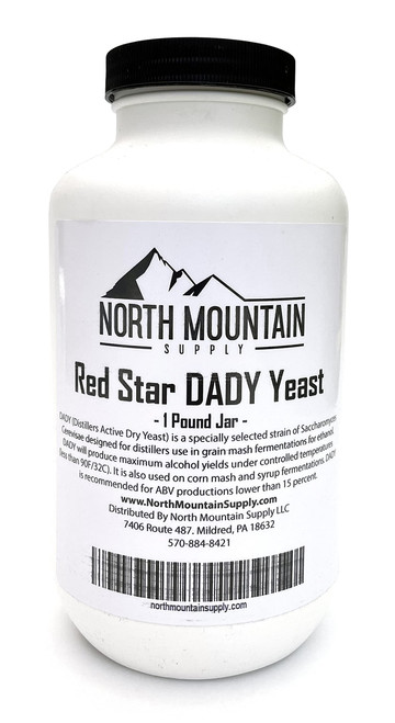 North Mountain Supply Red Star Distiller's Active Dry Yeast (DADY) - 1 Pound Jar
