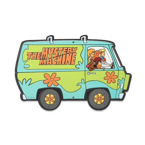 Scooby-Doo Mystery Machine Metal Wall Art - Vintage Scooby-Doo Sign for Kids' Bedroom, Man Cave or Play Room