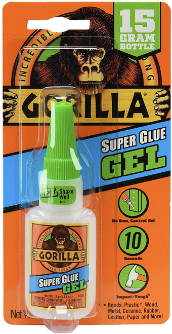 Gorilla Super Glue Gel, 15 g, Clear Gorilla Super Glue Gel, 15 g, Clear