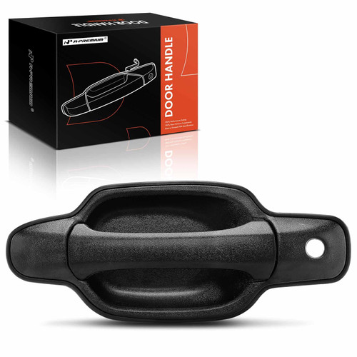 A-Premium Front Passenger Side Exterior Door Handle with Keyhole Compatible with Chevrolet Colorado & GMC Canyon, 2004-2012, Textured Black, Replace# 15847170, 14488527