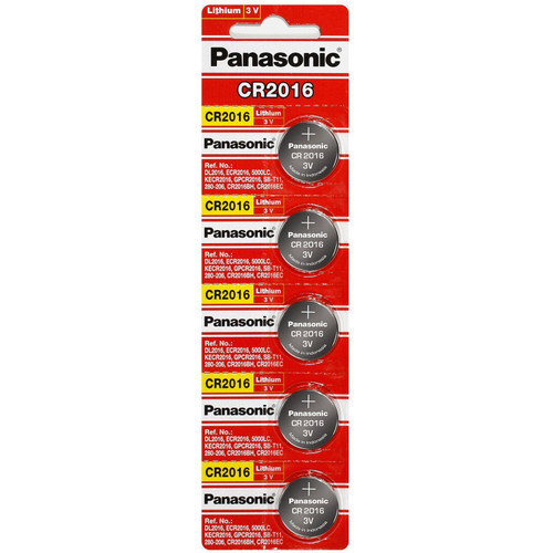 Panasonic CR2016 3 Volt Lithium Coin Battery (10 pcs)