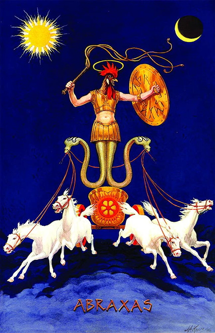 Abraxas - A Gnostic Pantheos Masonic Poster - [11'' x 17'']