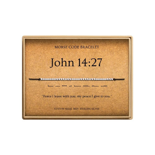 Loved Creations Christian Bracelets for Women - Bible Verse Bracelets inspirational gifts for women (John 14:27)