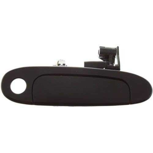 Evan Fischer Door Handle Compatible with 2000-2005 Toyota Echo Base Front Right Side Exterior Plastic Smooth Black w/Keyhole