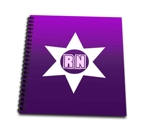 3dRose Star RN-Mini Notepad, 4 by 4-inch (db_11956_3)