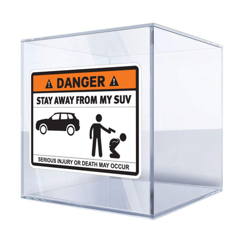 DT Stickers Decals Decal Danger Stay Away from My SUV Funny Sign 10 X 7,2