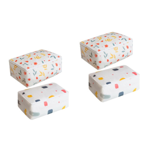 Cabilock 4 pcs dust bag storage tote cloth storage bag cloth Storage Bin under bed storage containers quilt comforter garment containers with lids container with lid quilt cover clothing