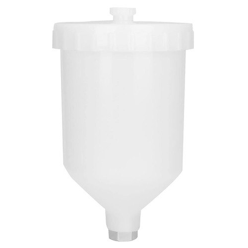 Cup for Hvlp Guns Spray Gun Paint Cups Plastic 600Ml Spray Gun Pot Plastic Stainless Steel Threaded Connector Hand Tool Accessories