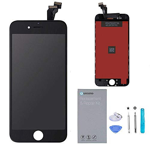 URSEND LCD Touch Screen Display Digitizer Screen Replacement Assembly for iPhone 6 Black with Repair Tools