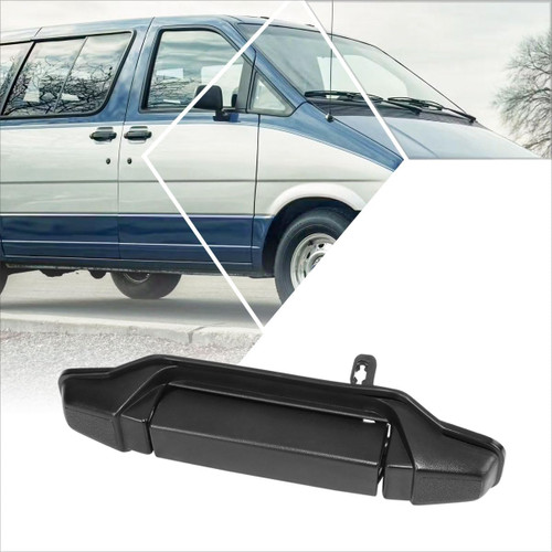 PM PERFORMOTOR Front Left Driver Side Outer Door Handle Compatible with 86-89 Ford Aerostar,Textured Black