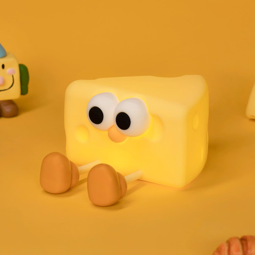 Myratts Led Cute Cheese Night Light, Dimmable Nursery Kawaii Lamps, Super Squishy Silicone USB Rechargeable Touch Control Night Lamp for Kids Adults, Used for Camping Party Room Decor (Cheese) Myratts Led Cute Cheese Night Light, Dimmable Nursery Kawaii Lamps, Super Squishy Silicone USB Rechargeable Touch Control Night Lamp for Kids Adults, Used for Camping Party Room Decor (Cheese)