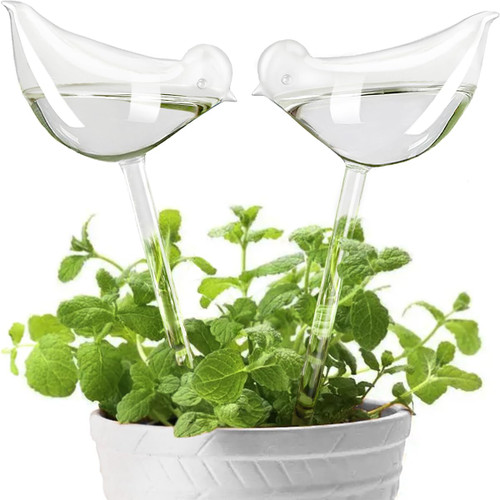 KiKiHeim Plant Watering Globes Self Watering Planter Insert, Clear Glass Bird Shape Water Bulbs, Self Watering Globes for Indoor Plants, Gifts for Plant Lovers KiKiHeim Plant Watering Globes Self Watering Planter Insert, Clear Glass Bird Shape Water Bulbs, Self Watering Globes for Indoor Plants, Gifts for Plant Lovers