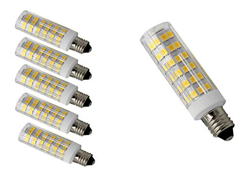 E11 Led Bulb Dimmable,5W,50W Equivalent Halogen Repalcement,Mini Candelabra Base,AC 110V/ 120V/ 130V,Warm White 3000K,Replaces T4 /T3 JD Type Clear E11 Light Bulb(5-Pack) E11 Led Bulb Dimmable,5W,50W Equivalent Halogen Repalcement,Mini Candelabra Base,AC 110V/ 120V/ 130V,Warm White 3000K,Replaces T4 /T3 JD Type Clear E11 Light Bulb(5-Pack)