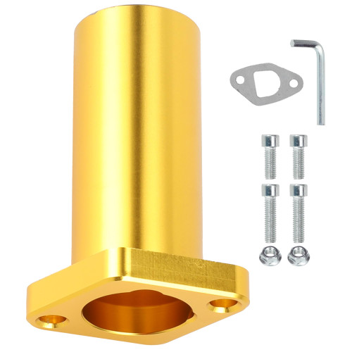 GREHUA Universal Intake Pipe Manifold Carburetor for Coleman CT200U-ex KT196 BT200X Predator 212cc 196cc 6.5hp GX160 GX200 Engine Baja Warrior MB165 Massimo MB200 Go Kart Mini Bike Parts PWK24 Gold