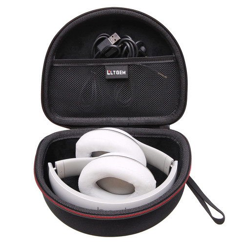 Headphone Case Compatible with Beats Studio Pro/for Beats Solo3 / for Beats Studio3 / Beats Solo2 On-Ear Bluetooth Headphones - Black+Black