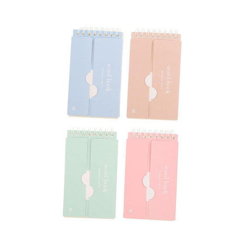 MAGICLULU 8 Pcs Blocked Notebook The Office Notebook Portable Pocket Notepads Blank Notecards Vocabulary Note Card Notebook for Note Taking Small Spiral Memo Card Paper Student Ring