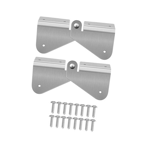 Colaxi Gutter Extension Hinges flip Downspout Hinge Rectangle or Square Downspout Repair Tools Downspout Extension for Spare Parts, 2Pcs